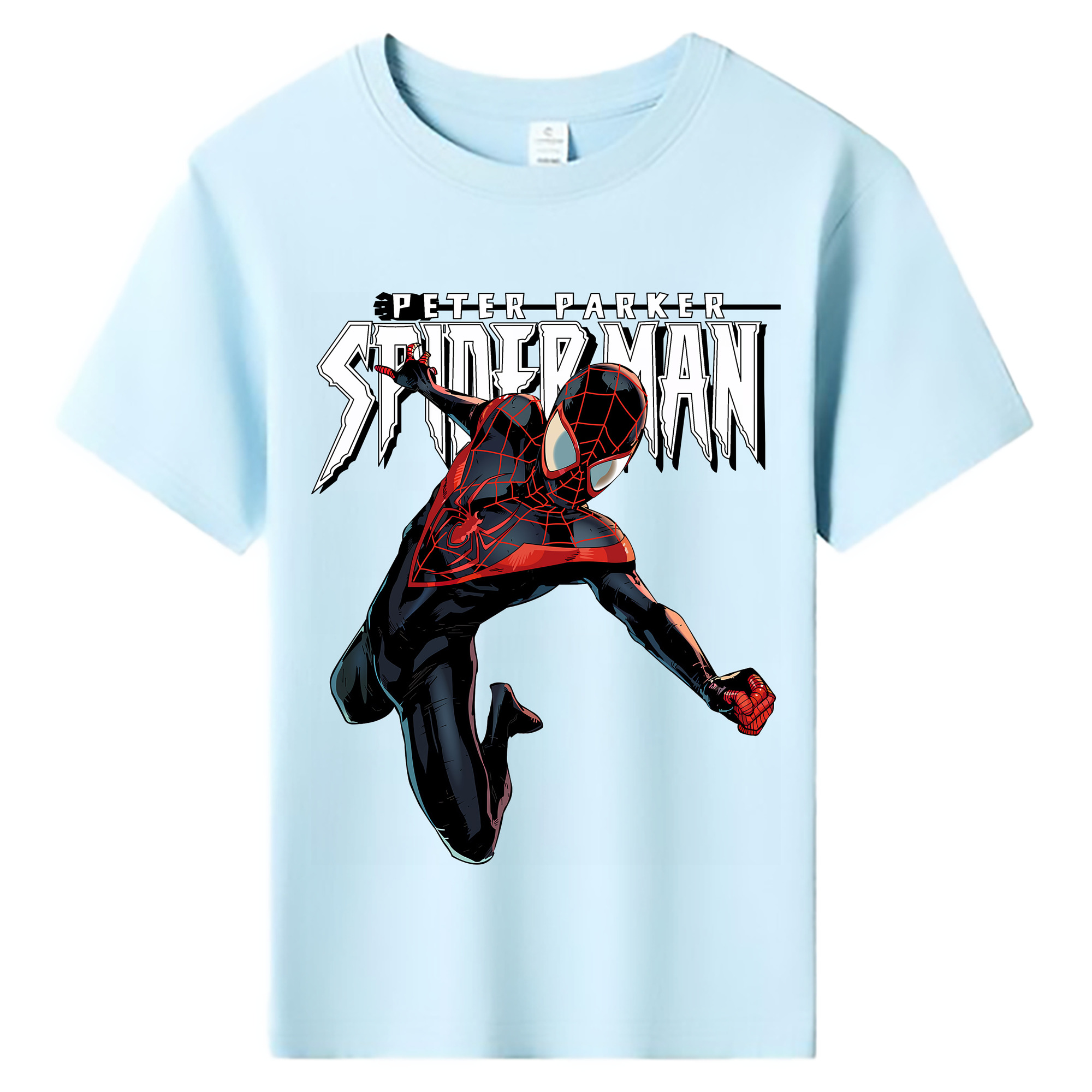（画像用） Spider Man スパイダーマン 綿100％キッズTシャツ（フロントプリント）